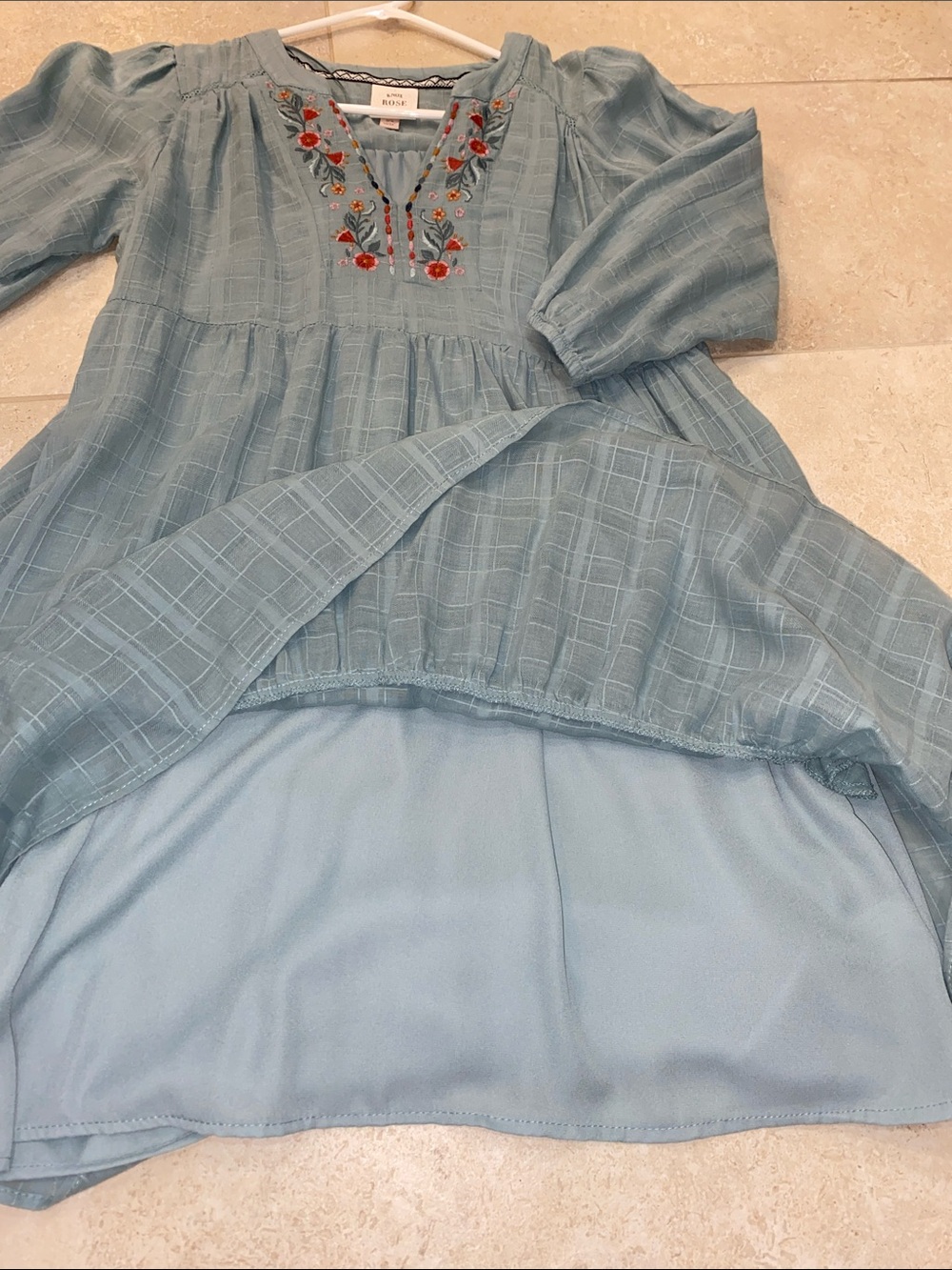 Boho Floral Tiered Mini Dress - Knox Rose - Picture 7 of 9